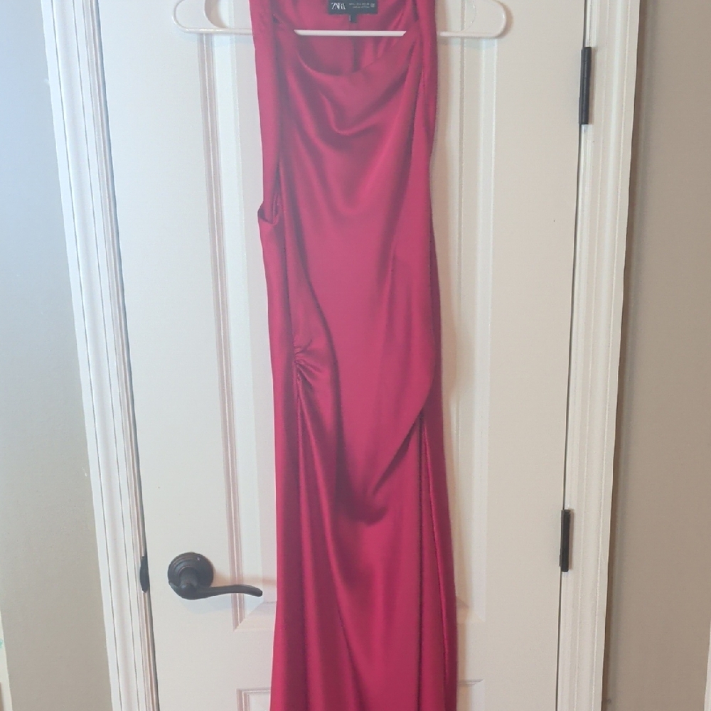 Zara One Shoulder Red Dress